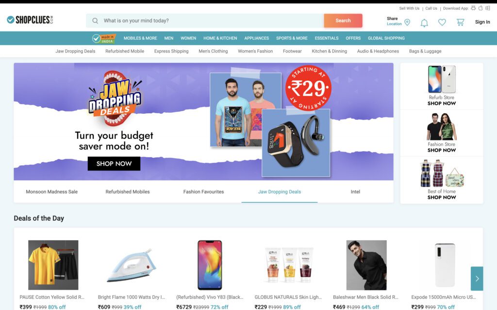image 4 30 - 15+ Best Amazon Alternative India in 2024 - 2025 Shopclues | Amazon Alternative India