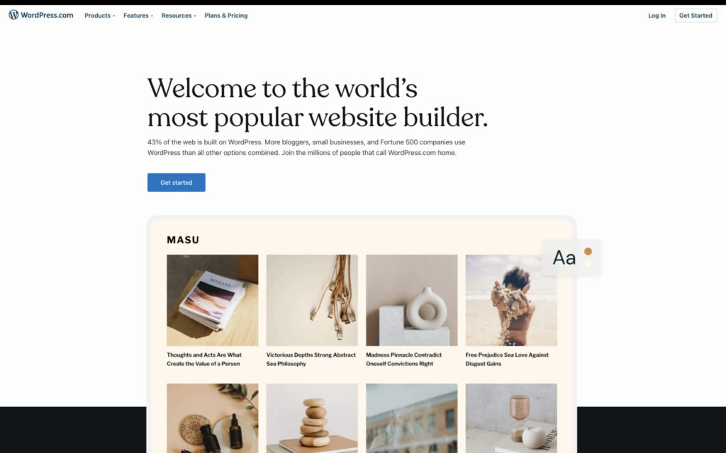 image 4 66 - 15+ Best Squarespace Alternatives & Competitors in 2024 - 2025 Wordpress | Best Squarespace Alternatives