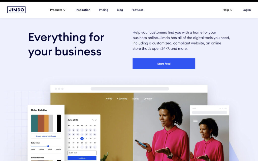 image 4 76 - 15+ Best Squarespace Alternatives & Competitors in 2024 - 2025 Jimdo | Best Squarespace Alternatives