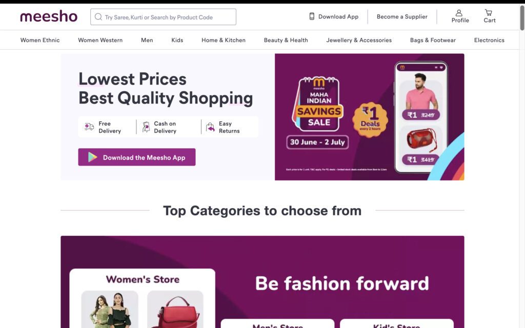 Meesho | Alibaba Alternative India