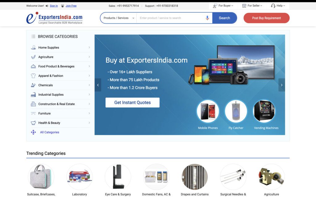 ExportersIndia | Alibaba Alternative India