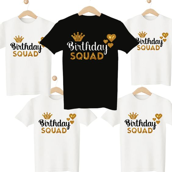 image 3 - Best Birthday T-shirt Design Ideas For a Perfect Celebration - 2025 Birthday Squad | Birthday T-shirt Design Ideas