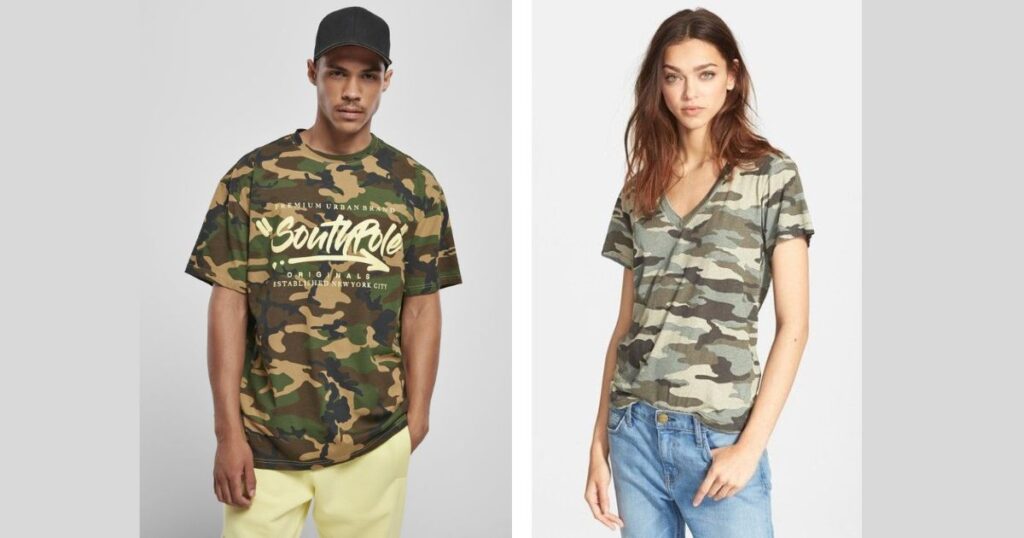 Camo Print T shirt - 23 Essential Types of T-Shirts for Your Wardrobe - 2025 Camo Print T-shirt