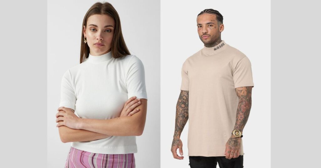 Mock Neck T shirt - 23 Essential Types of T-Shirts for Your Wardrobe - 2025 Mock Neck T-shirt
