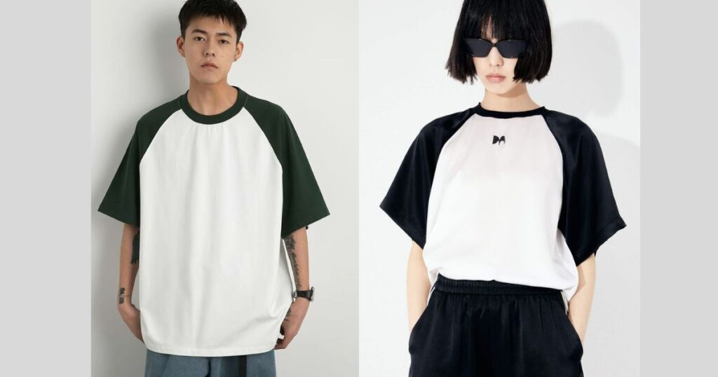 Raglan T shirt - 23 Essential Types of T-Shirts for Your Wardrobe - 2025 Raglan T-shirt
