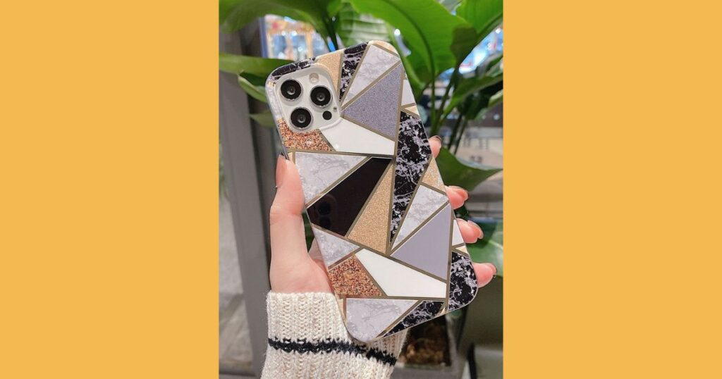 Geometric DIY phone case idea - 15 Simple DIY Phone Case Ideas in No Time - 2025 Geometric Precision