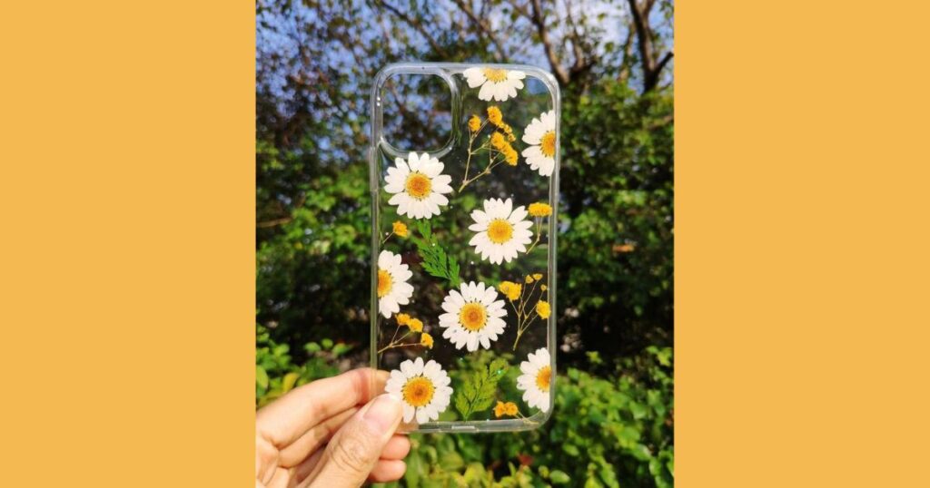Pressed Flower DIY phone case idea - 15 Simple DIY Phone Case Ideas in No Time - 2025 Pressed Flower Elegance