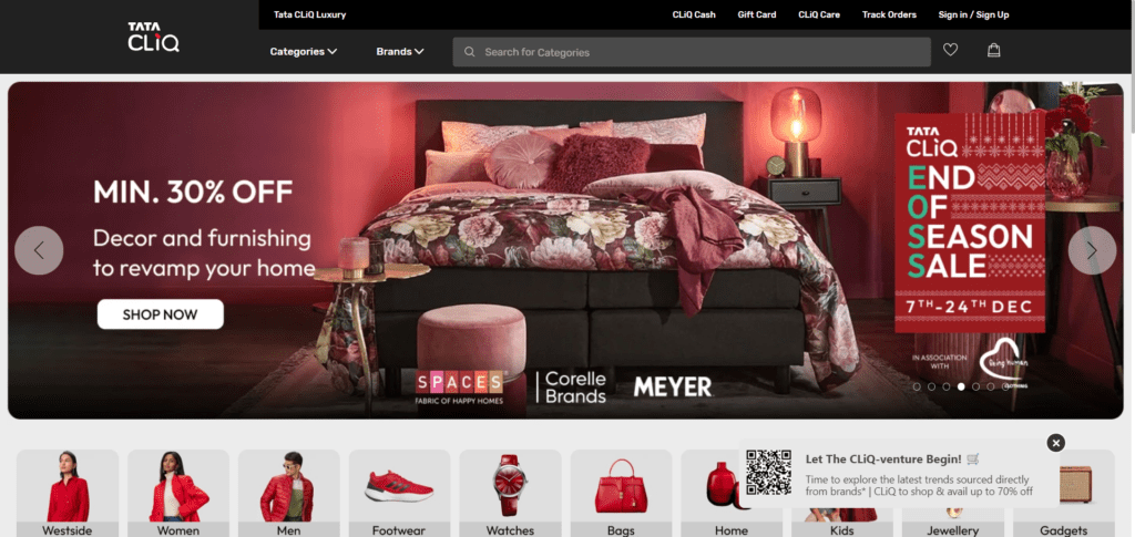 Tata Cliq - online selling sites in india
