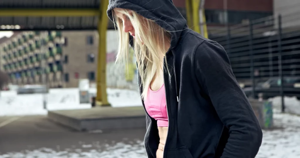 Blinkstore Blog Images 2 - 30+ Different Types of Hoodies: A Comprehensive Guide (2024) - 2025 different types of hoodie styles - Athletic Hoodie (for Women)