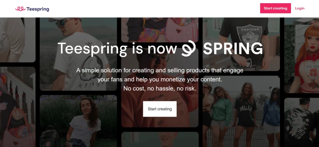 Teespring - 20+ Successful Print on Demand Stores for Creative Ventures - 2025 Teespring - print on demand store