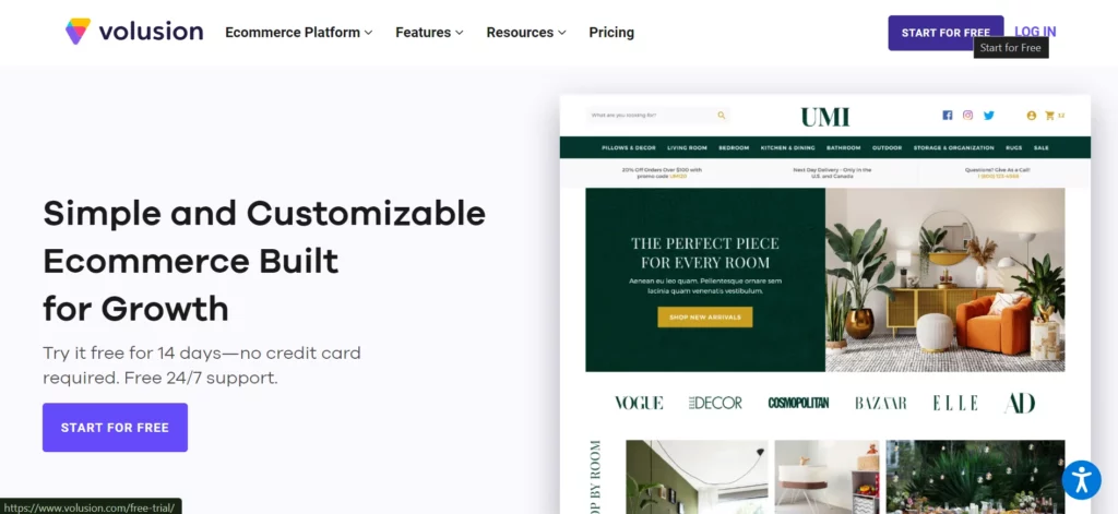 Volusion - The Best Ecommerce Website Builders in 2024 - 2025 Volusion - best ecommerce website builders in india