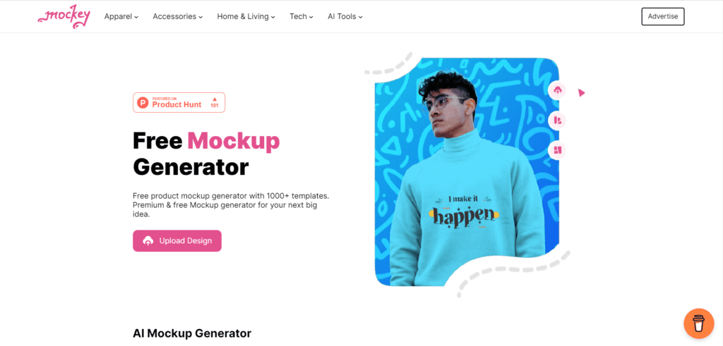 Mockey AI - free ai mockups generator