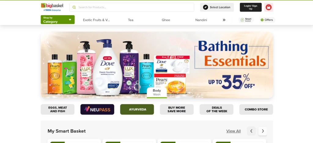 BigBasket - Top 25+ Online Marketplace in India - 2025 BigBasket - best online marketplace for sellers in india