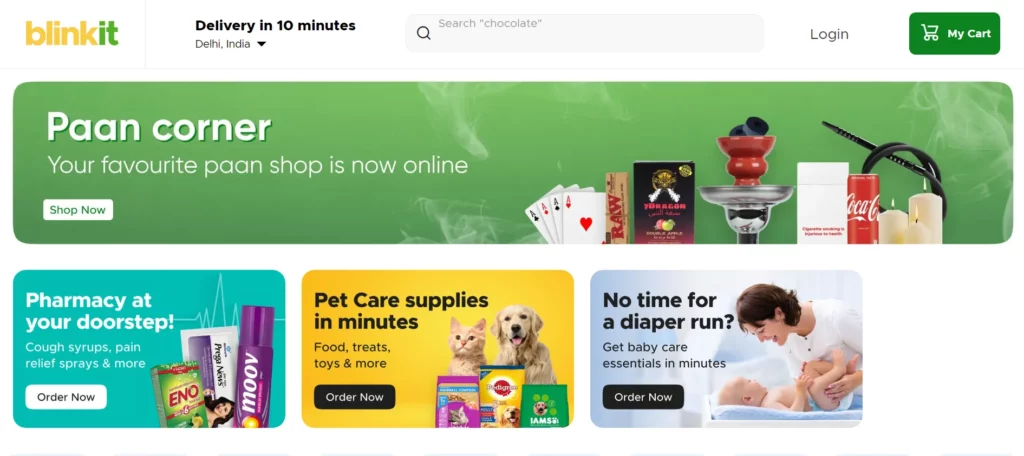 Grofers Blinkit - Top 25+ Online Marketplace in India - 2025 Grofers (Blinkit) - best marketplace to sell online in india