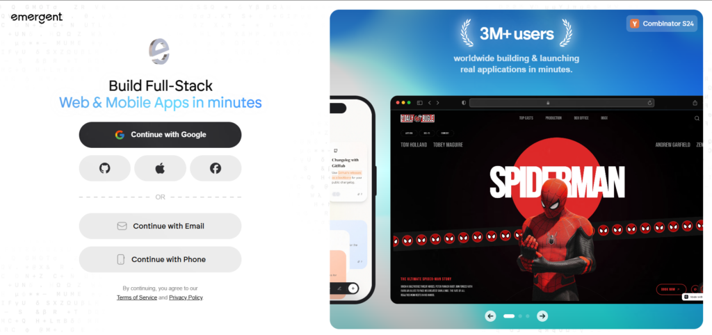 Emergent - Alternative to Squarespace