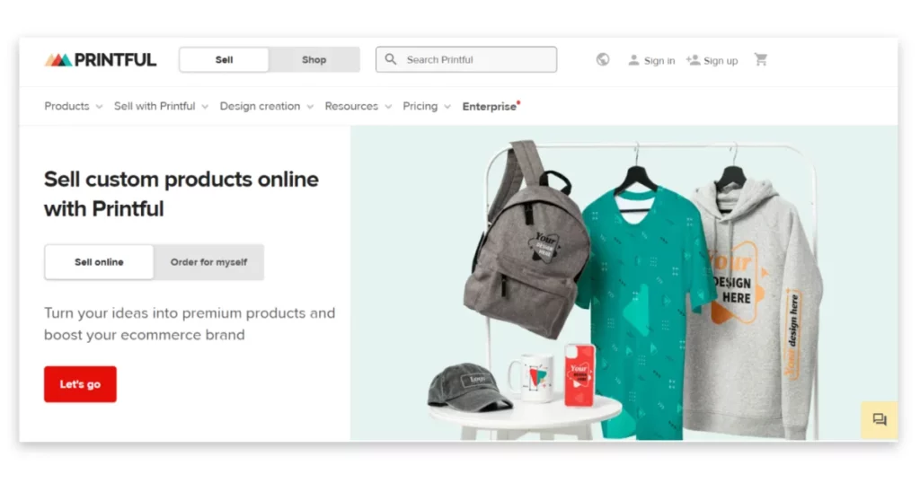 Printful - Best print on demand sites for artists