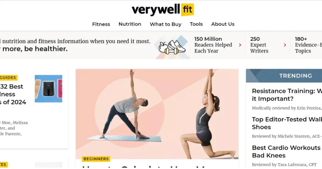VeryWellFit is one of the best affiliate marketing websites