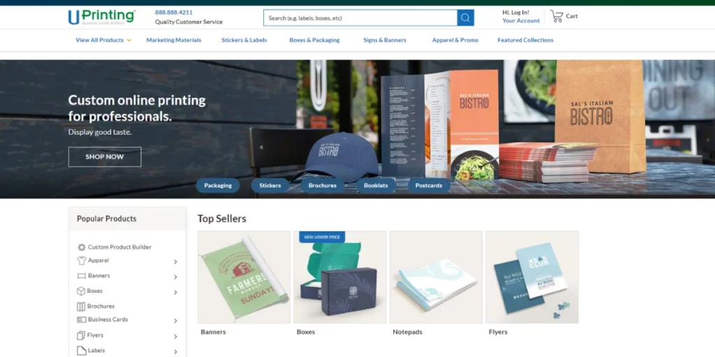 UPrinting is one of the best vistaprint alternatives - 15 Best Vistaprint Alternatives for Your Printing Needs - 2025 UPrinting is one of the best vistaprint alternatives
