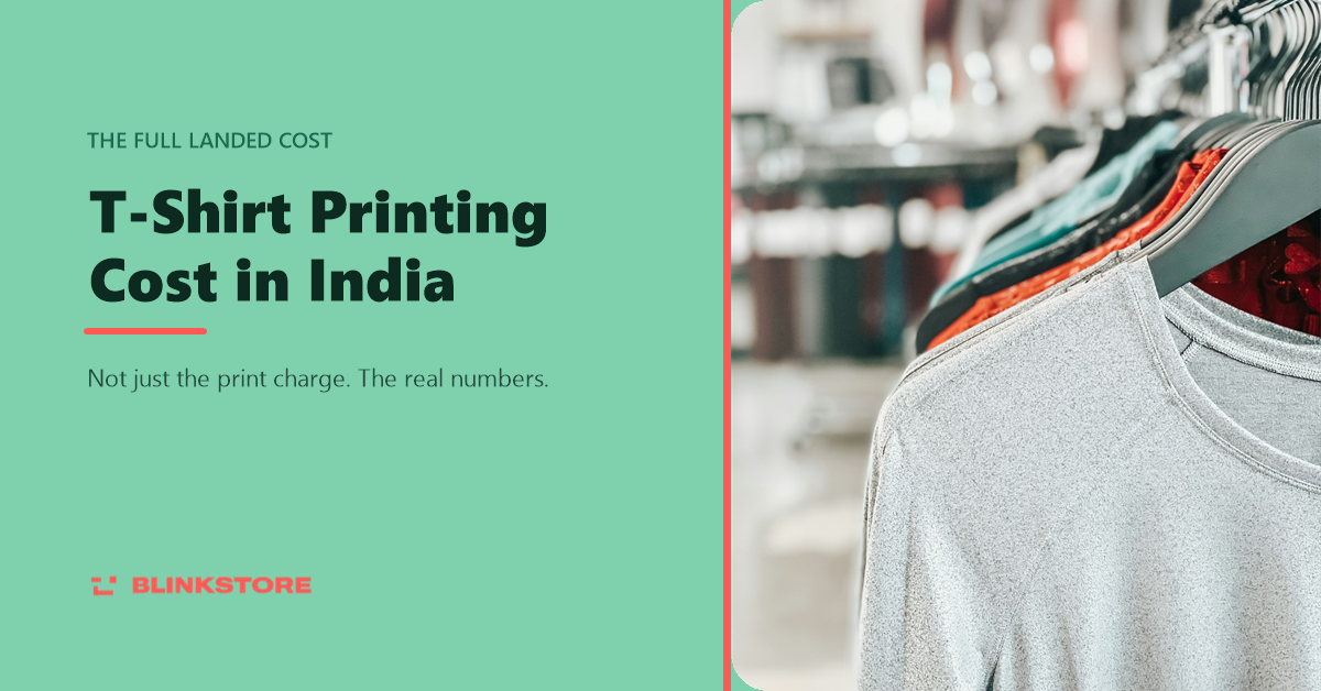 T-Shirt Printing Cost in India (2026): The Full Landed Cost, Not Just the Print