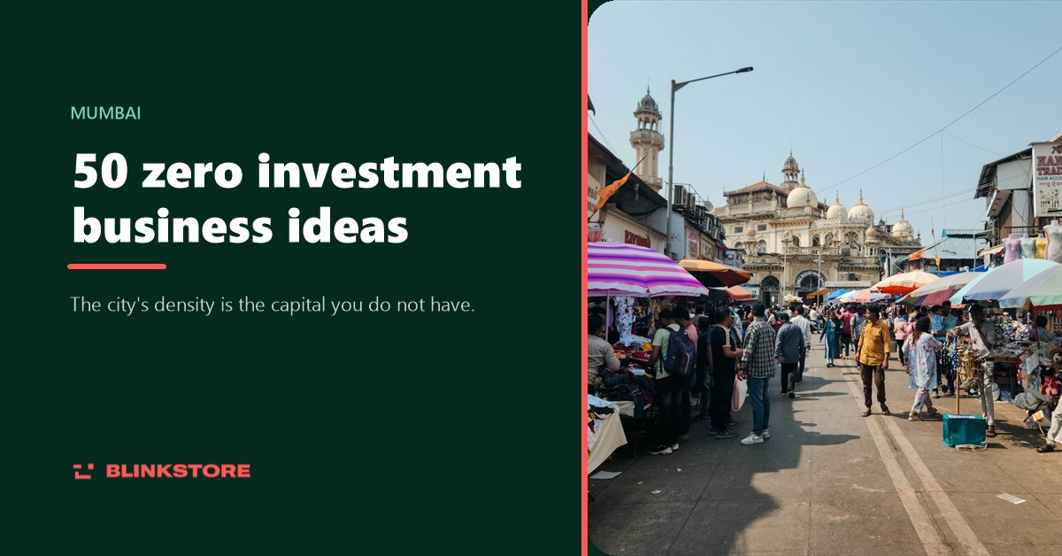 50 Zero Investment Business Ideas in Mumbai (2026)