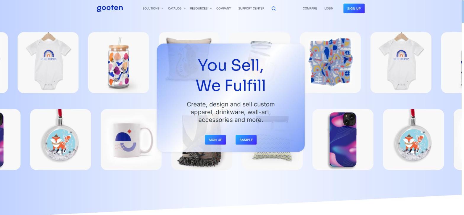 Gooten print on demand products, a Vistaprint alternative