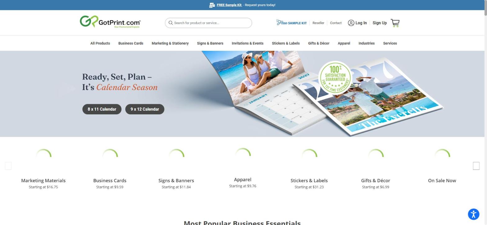 GotPrint bulk marketing printing, a cheaper Vistaprint alternative