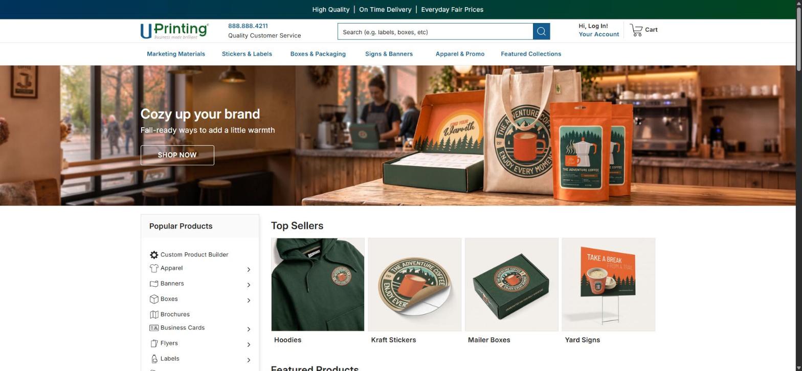 UPrinting packaging and large format printing