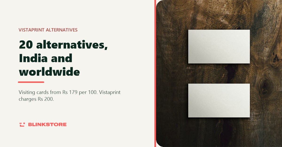 20 Best Vistaprint Alternatives in India and Worldwide